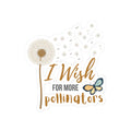 I Wish for More Pollinators Sticker — Dandelion & Butterfly Eco-Friendly Kiss-Cut Sticker