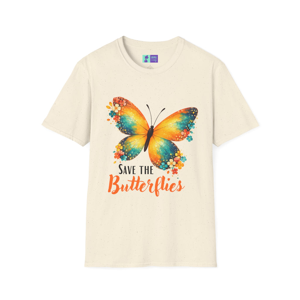 Save The Butterflies T-Shirt | Colorful Butterfly Conservation Tee