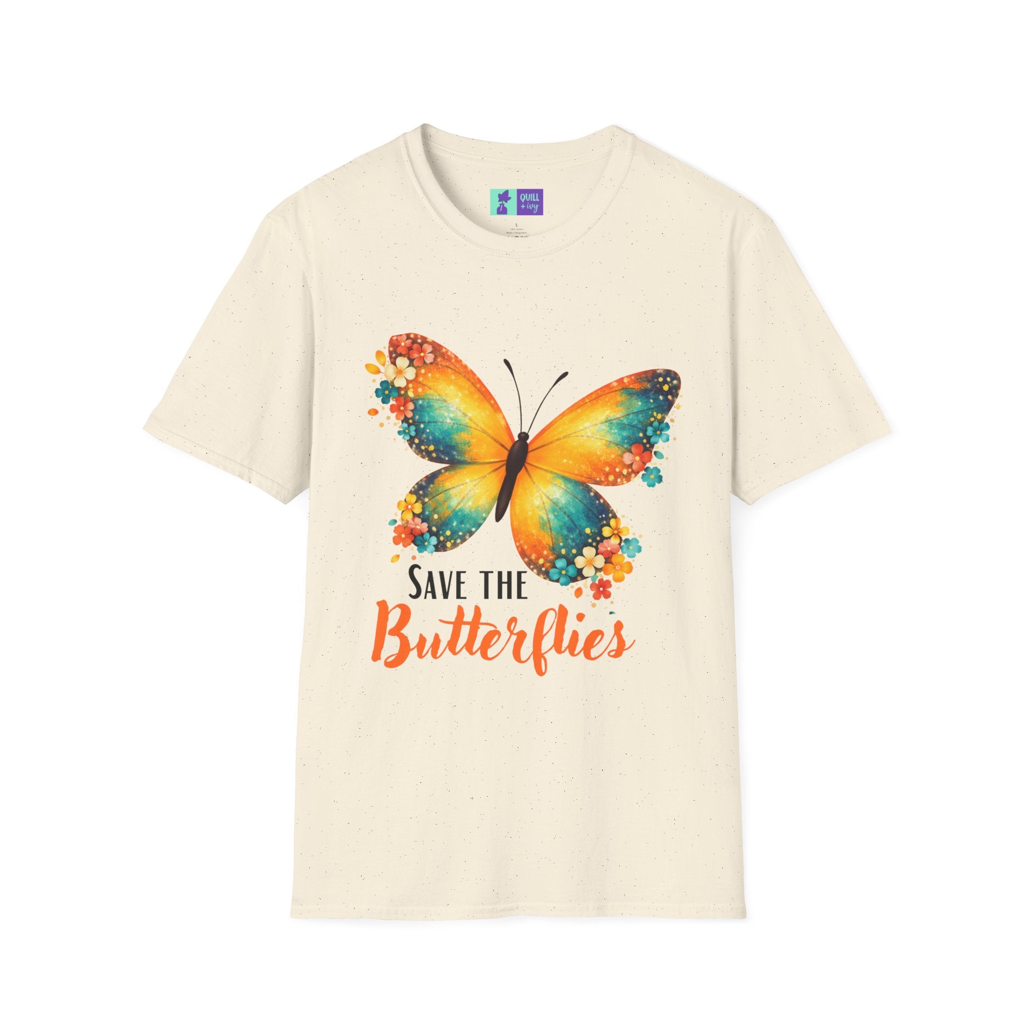 Save The Butterflies T-Shirt | Colorful Butterfly Conservation Tee