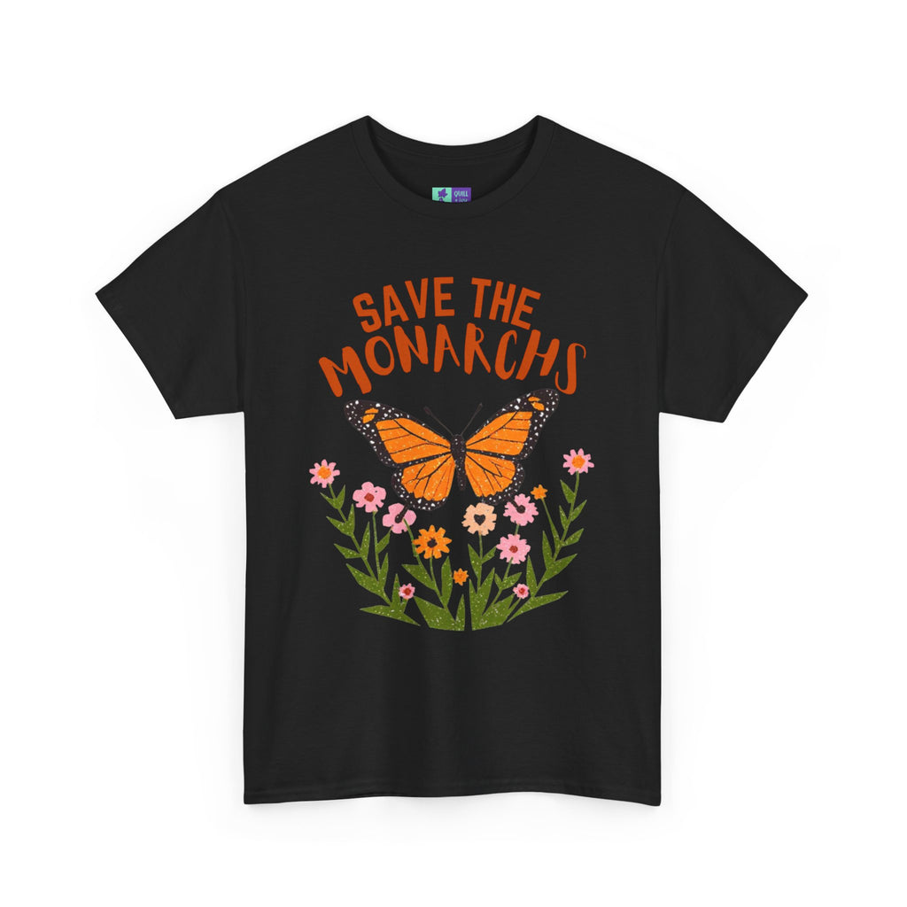 Save the Monarchs T-Shirt | Monarch Butterfly Floral Tee