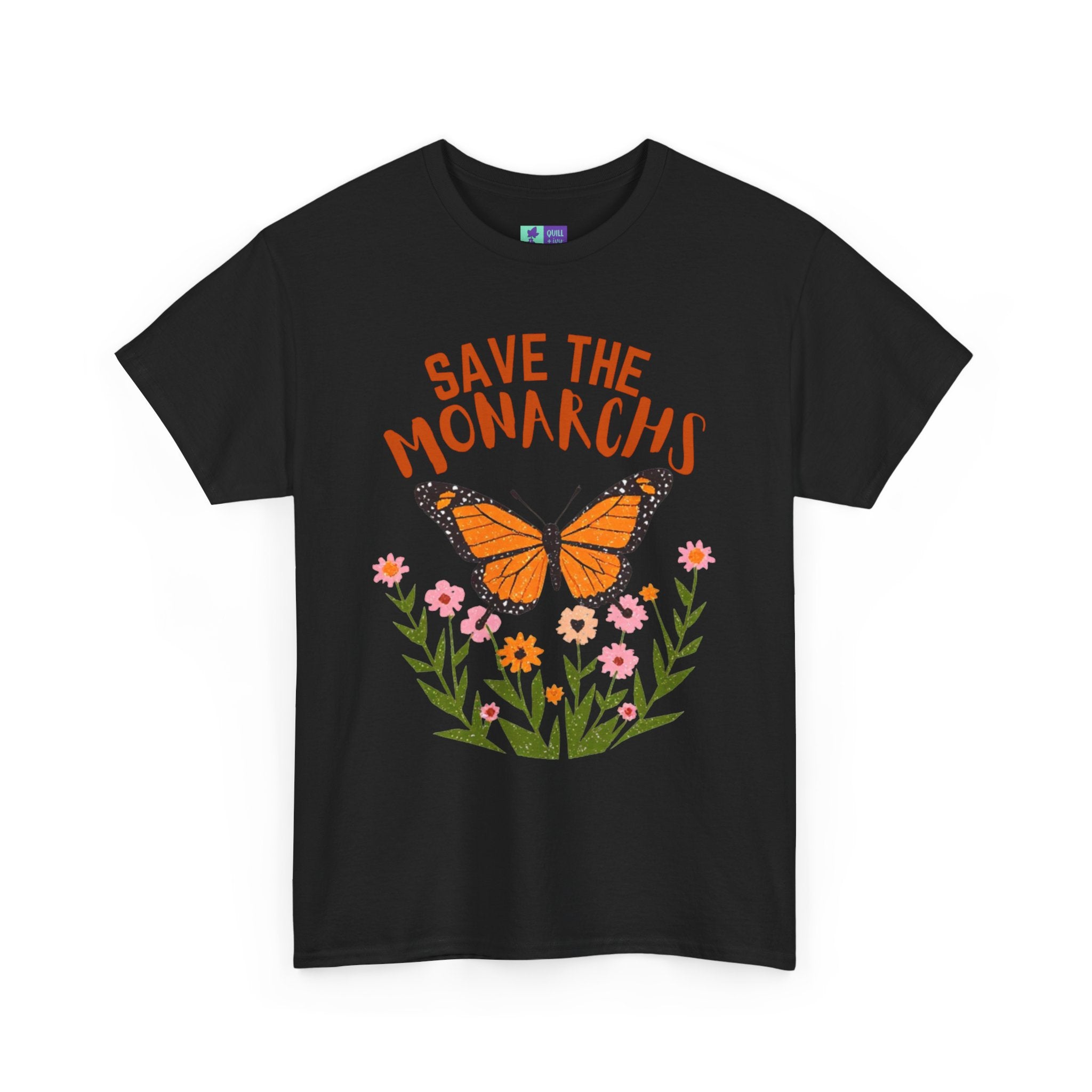 Save the Monarchs T-Shirt | Monarch Butterfly Floral Tee