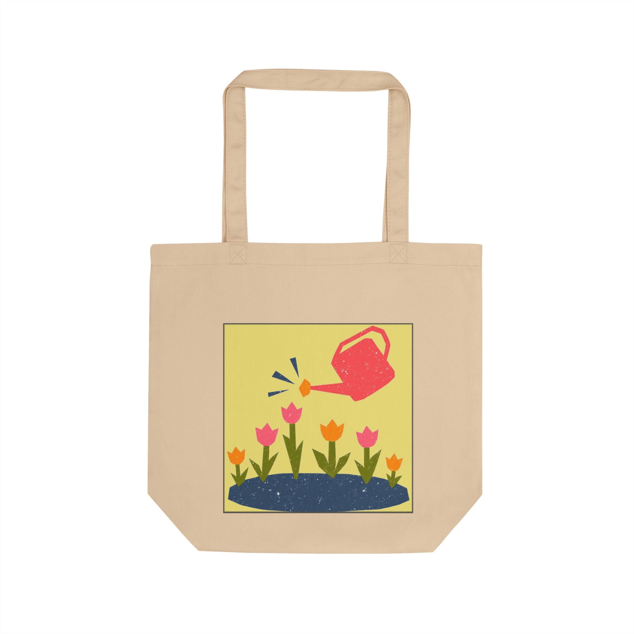 Consume Less Create More Eco Tote Bag | Floral Illustration