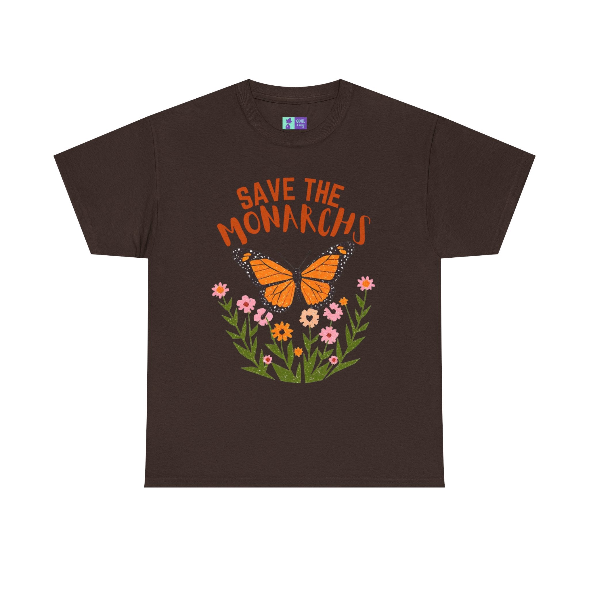 Save the Monarchs T-Shirt | Monarch Butterfly Floral Tee