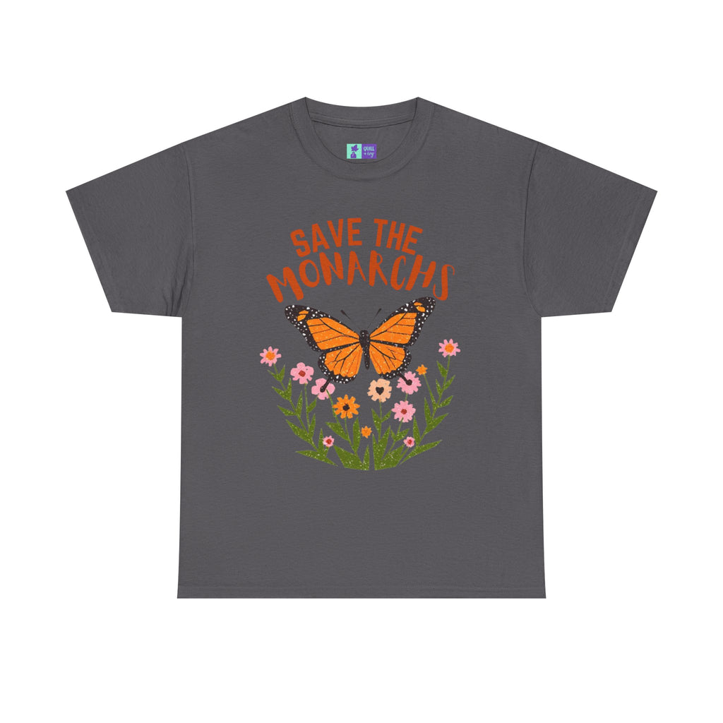 Save the Monarchs T-Shirt | Monarch Butterfly Floral Tee