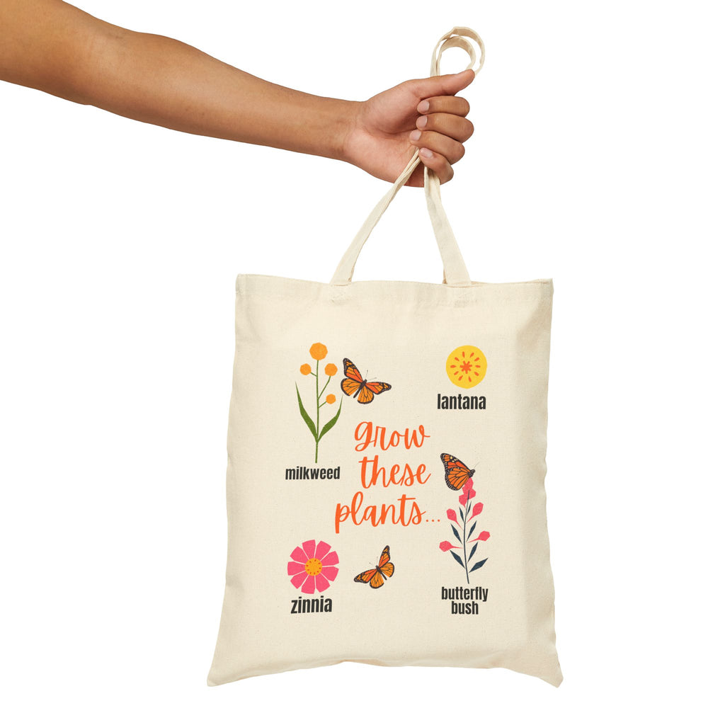 Butterfly Cotton Canvas Tote Bag