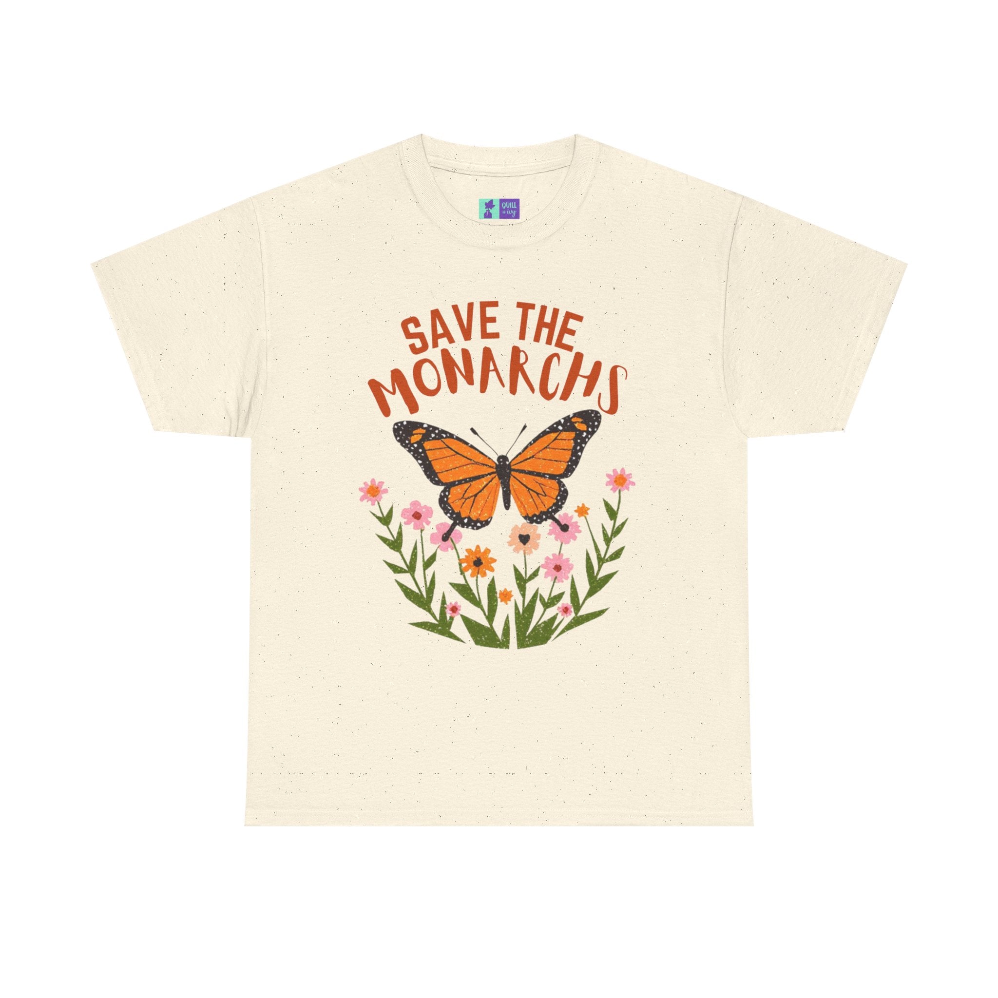 Save the Monarchs T-Shirt | Monarch Butterfly Floral Tee