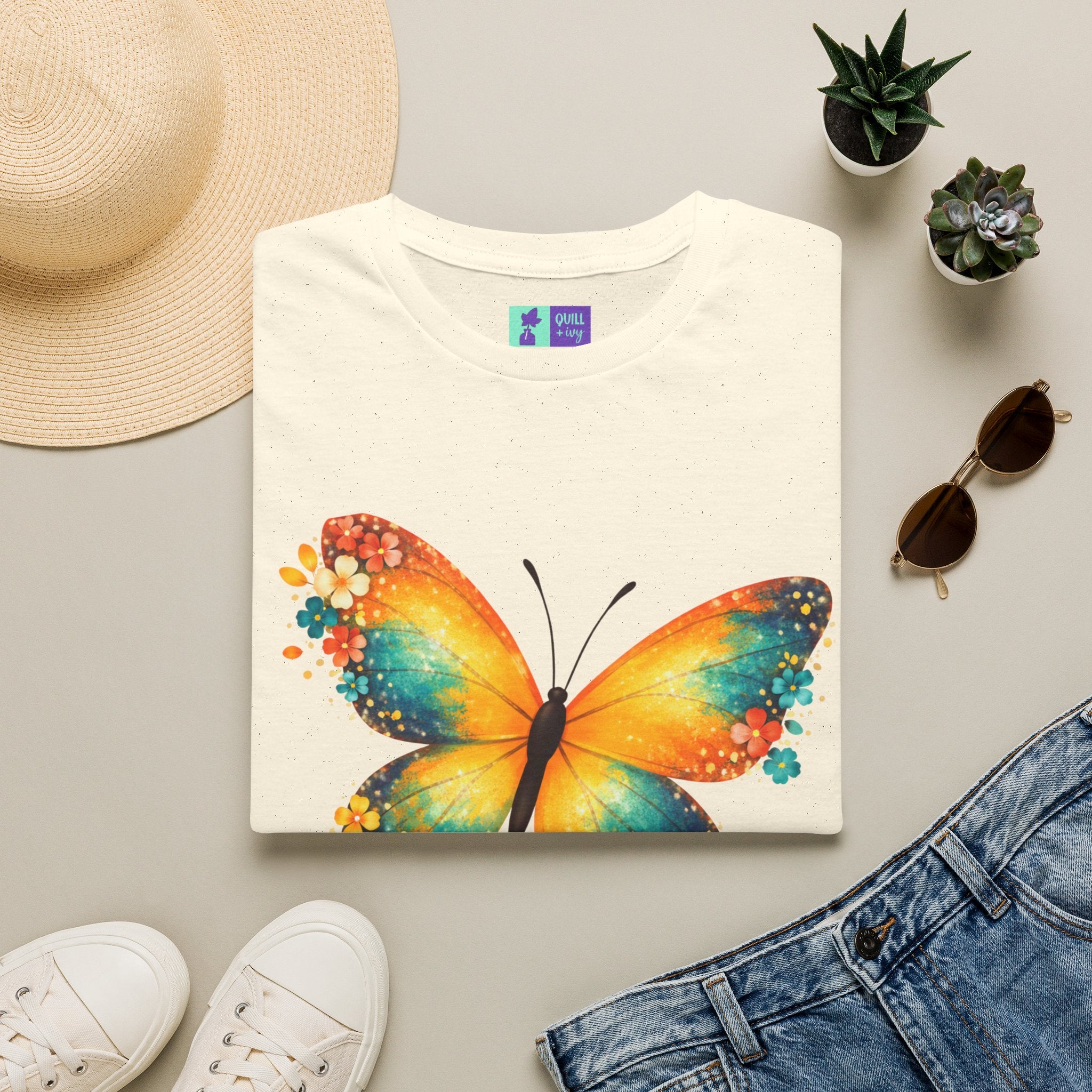 Save The Butterflies T-Shirt | Colorful Butterfly Conservation Tee
