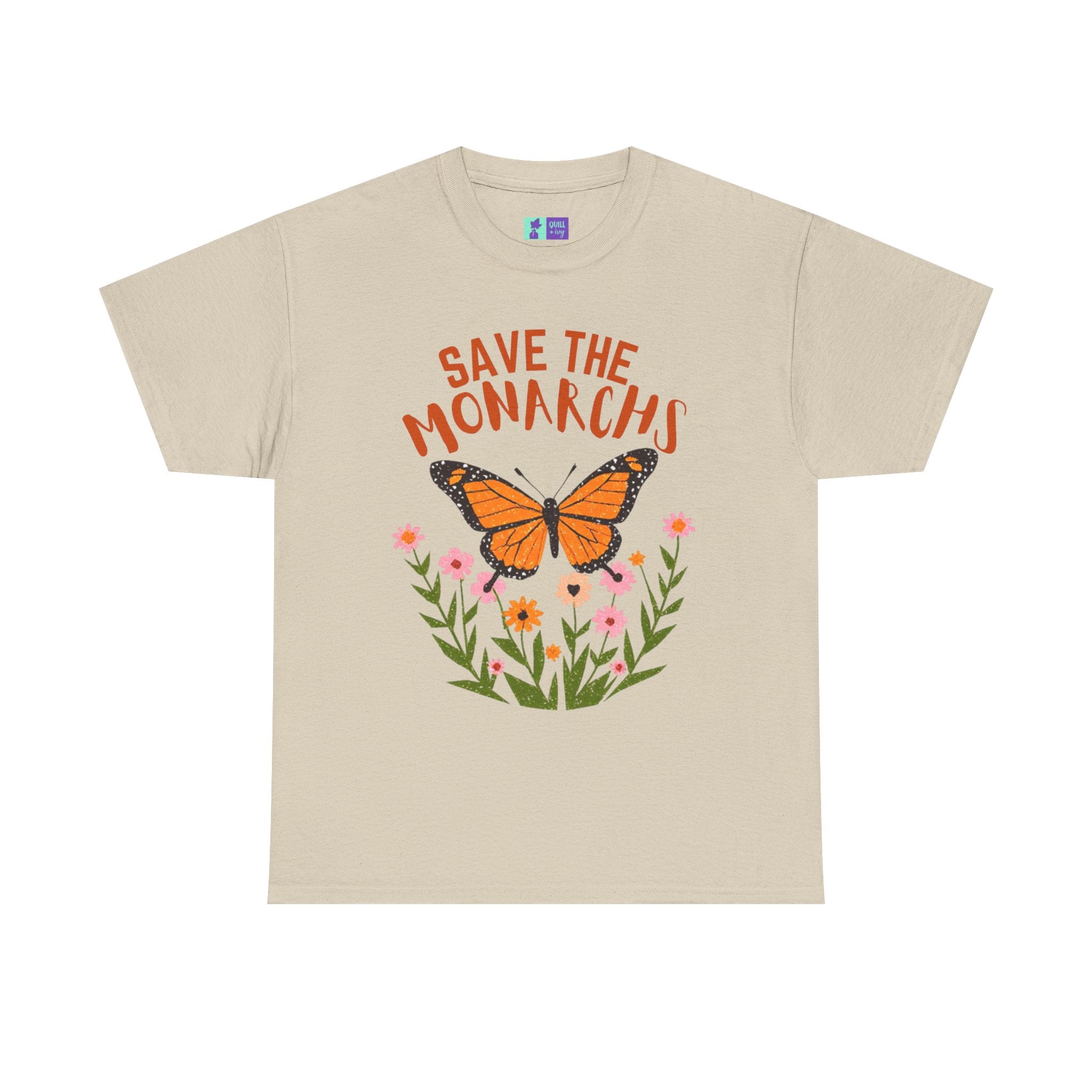 Save the Monarchs T-Shirt | Monarch Butterfly Floral Tee