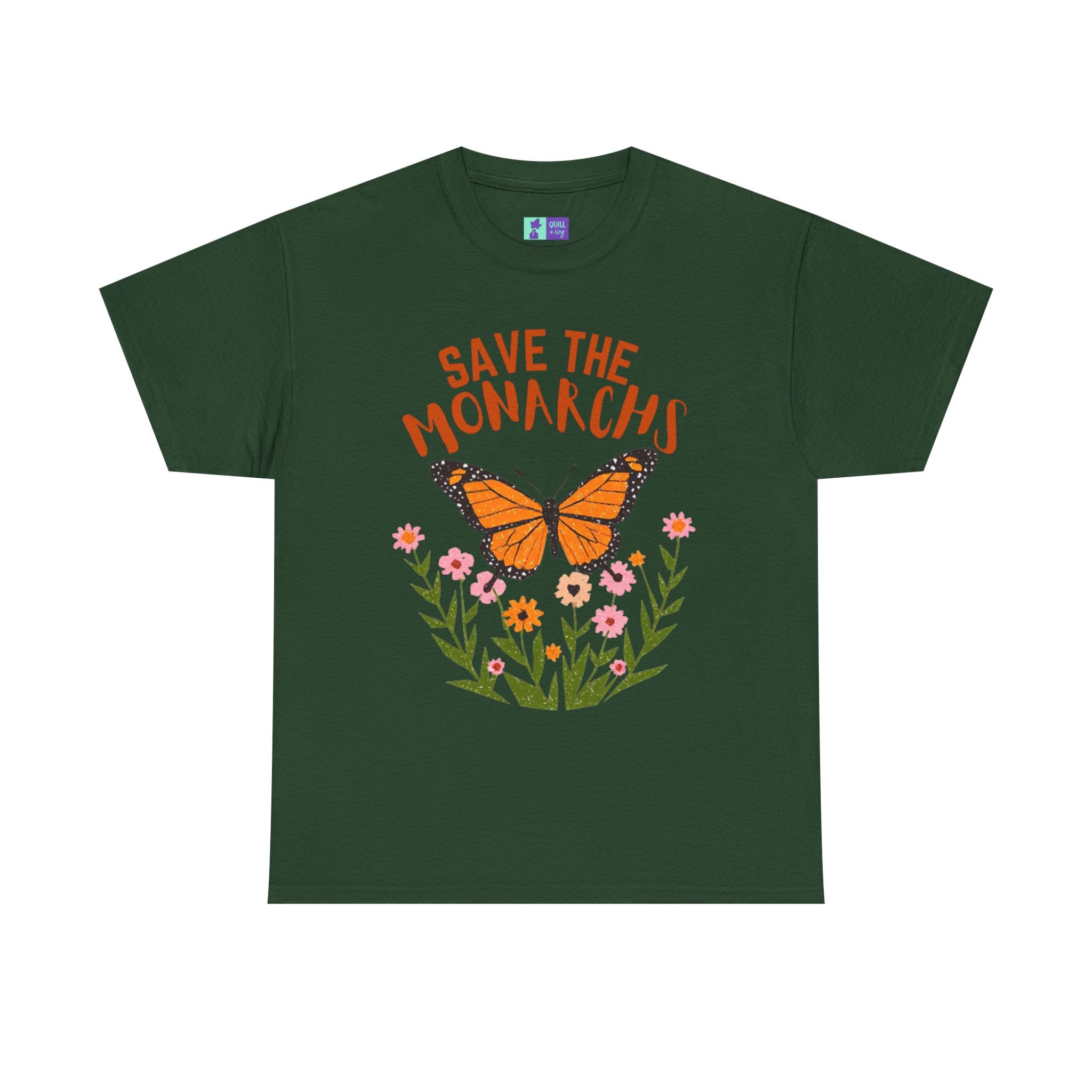Save the Monarchs T-Shirt | Monarch Butterfly Floral Tee