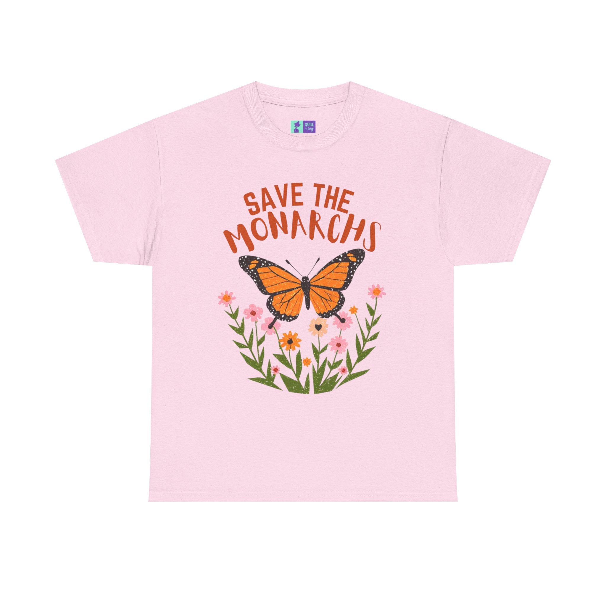 Save the Monarchs T-Shirt | Monarch Butterfly Floral Tee