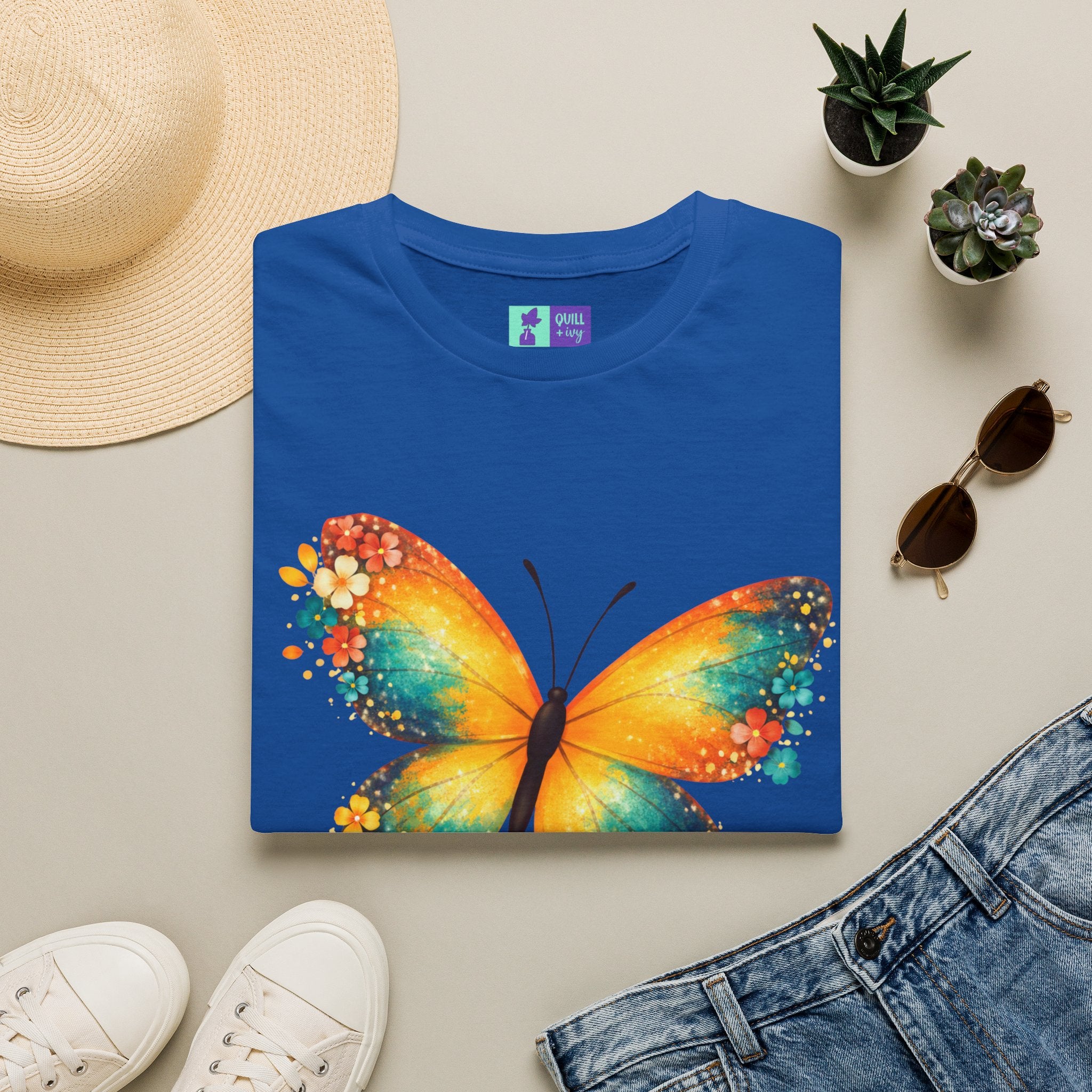 Save The Butterflies T-Shirt | Colorful Butterfly Conservation Tee