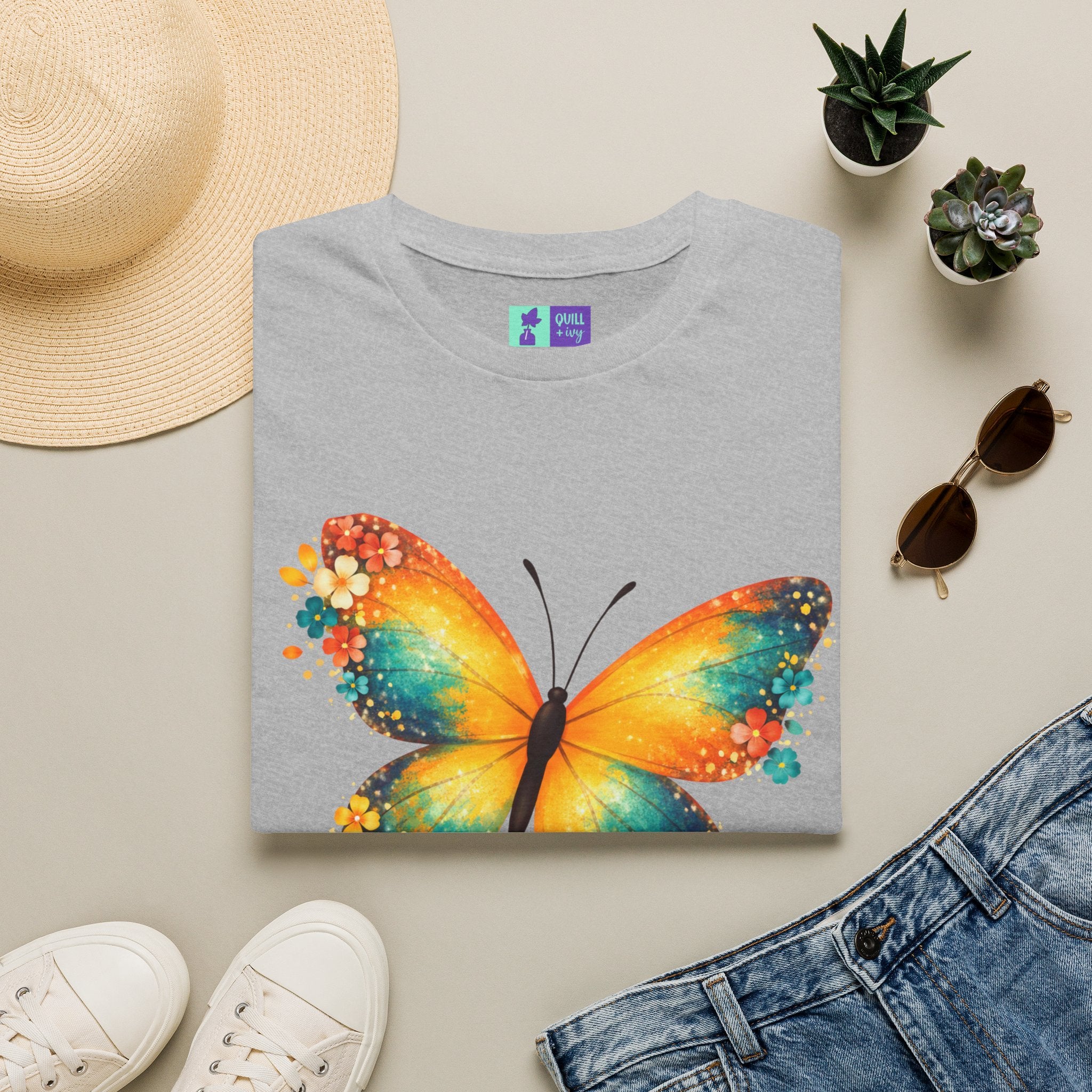 Save The Butterflies T-Shirt | Colorful Butterfly Conservation Tee