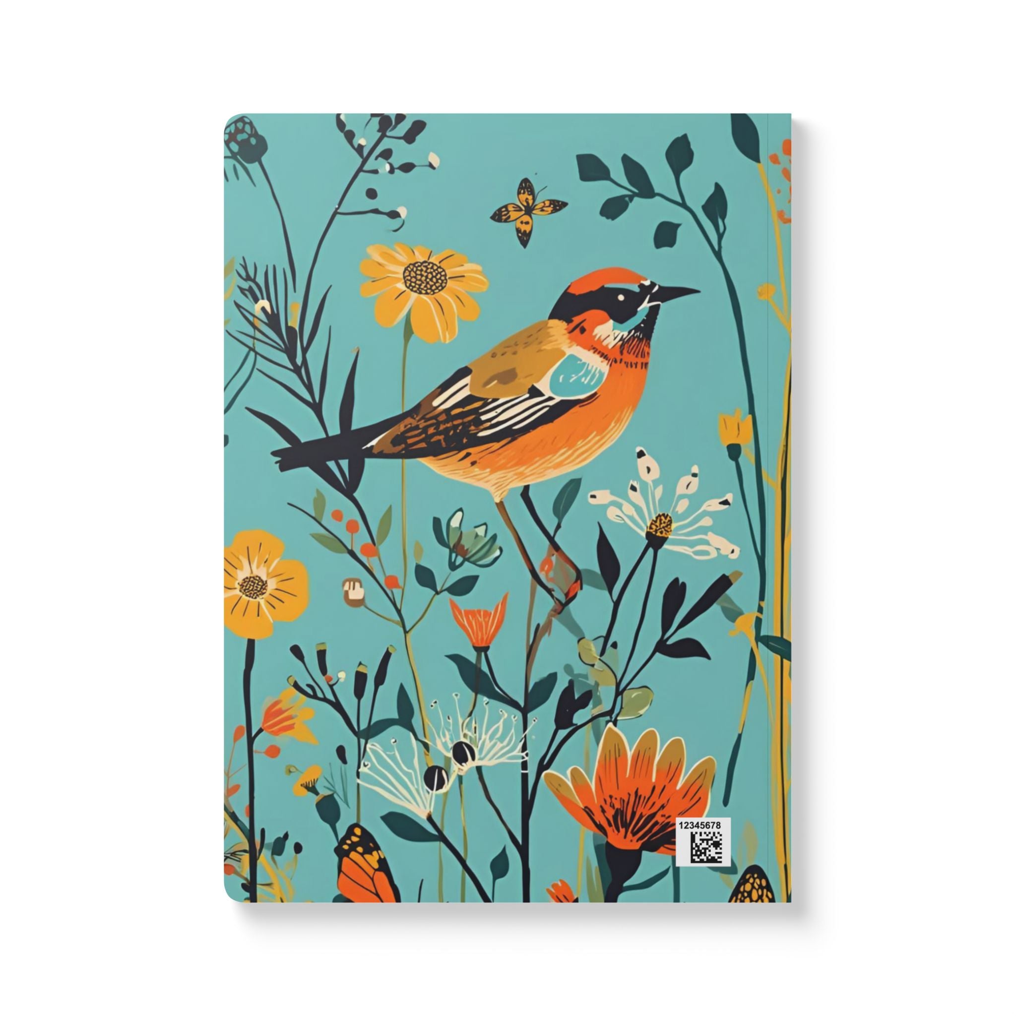 Bird Floral Journal | Softcover Notebook, Make Every Day Count
