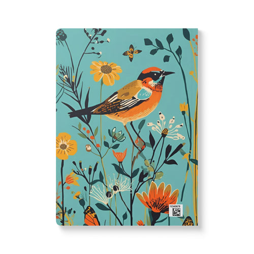 Bird Floral Journal | Softcover Notebook, Make Every Day Count