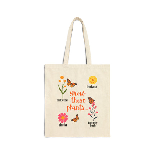Butterfly Cotton Canvas Tote Bag